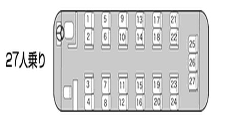 中型バス座席表